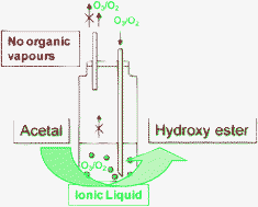 Graphical abstract: Oxidation of cyclic acetals by ozone in ionic liquid media