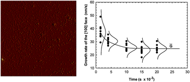 Graphical abstract: Feedback between crystal growth rates and surface roughness