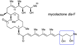Graphical abstract: Heterogeneity in the stereochemistry of mycolactones isolated from M. marinum: toxins produced by fresh vs. saltwater fish pathogens