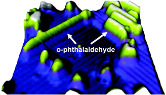 Graphical abstract: Scanning tunneling microscopy study of one-dimensional o-phthalaldehyde chain reactions on the Si(100)-2 × 1:H surface