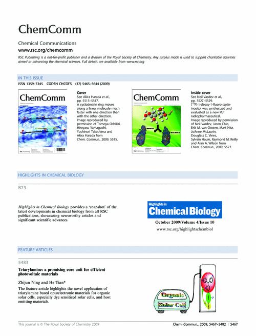 Contents and Highlights in Chemical Biology