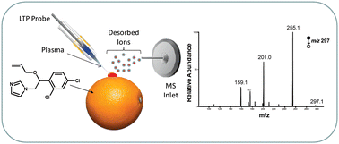 Graphical abstract: Screening of agrochemicals in foodstuffs using low-temperature plasma (LTP) ambient ionization mass spectrometry