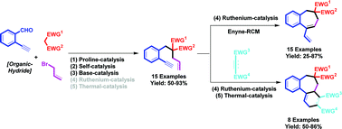 Graphical abstract: Rapid two-step synthesis of drug-like polycyclic substances by sequential multi-catalysis cascade reactions
