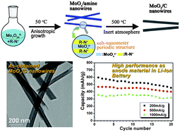 Graphical abstract: Synthesis, characterization and lithium-storage performance of MoO2/carbon hybrid nanowires