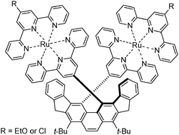 Graphical abstract: Synthesis of 4,5-diheteroarylphenanthrenes and their dinuclear ruthenium(ii) bis(2,2′:6′,2″-terpyridine) complexes possessing severe helical twists