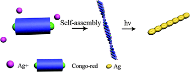 Graphical abstract: Noble metal nanochains through helical self-assembly