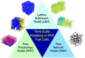 Graphical abstract: Pore-scale modeling of two-phase transport in polymer electrolyte fuel cells—progress and perspective