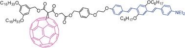 Graphical abstract: Photoinduced electron transfer in a fullerene–oligophenylenevinylene dyad