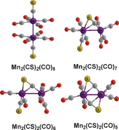 Graphical abstract: Binuclear manganese carbonyl thiocarbonyls: metal–metal multiple bonds versus four-electron donor thiocarbonyl groups