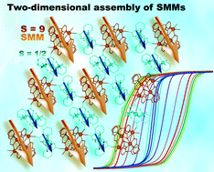 Graphical abstract: Two-dimensional assembly of [MnIII2MnII2] single-molecule magnets and [Cu(pic)2] linking units (Hpic = picolinic acid)