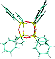Graphical abstract: The gas-phase structure of octaphenyloctasilsesquioxane Si8O12Ph8 and the crystal structures of Si8O12(p-tolyl)8 and Si8O12(p-ClCH2C6H4)8