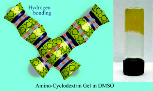 Graphical abstract: pH and cation-responsive supramolecular gels formed by cyclodextrin amines in DMSO