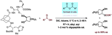 Graphical abstract: Kinetic resolution of trans-cycloalkane-1,2-diols via Steglich esterification