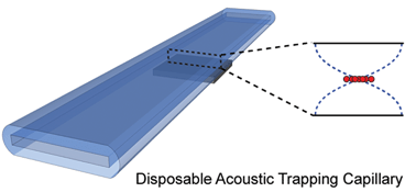 Graphical abstract: Non-contact acoustic cell trapping in disposable glass capillaries