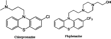 Graphical abstract: Chemiluminescence determination of chlorpromazine and fluphenazine in pharmaceuticals and human serum using tris(1,10-phenanthroline) ruthenium(ii)