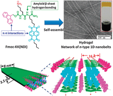 Graphical abstract: A π-conjugated hydrogel based on an Fmoc-dipeptide naphthalene diimide semiconductor