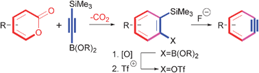 Graphical abstract: An alkynylboronate cycloaddition strategy to functionalised benzyne derivatives