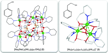 Graphical abstract: Nuclearity of nickel and mixed sodium–nickel complexes: dependence on the spacer in chelating pyridine-alcoholate ligands