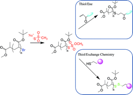 Graphical abstract: Post-functionalization of ATRP polymers using both thiol/ene and thiol/disulfide exchange chemistry