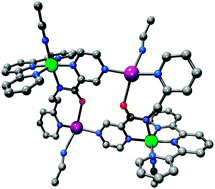 Graphical abstract: Heteroleptic N6 coordinated ruthenium(ii) complexes as building blocks for the formation of discrete Ru2Ag2 complexes