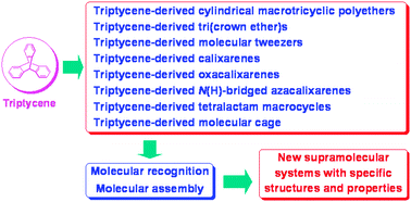 Graphical abstract: Novel triptycene-derived hosts: synthesis and their applications in supramolecular chemistry