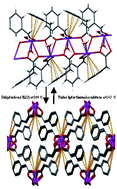 Graphical abstract: Reversible solid state structural transformation of a polyhapto lead(ii) polymeric chain to a tetrahapto lead(ii) two-dimensional network by thermal dehydration with no change in nanoplate morphology