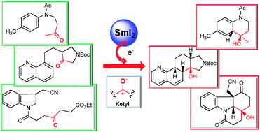 Graphical abstract: Samarium diiodide induced ketyl-(het)arene cyclisations towards novel N-heterocycles