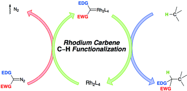 Graphical abstract: Guiding principles for site selective and stereoselective intermolecular C–H functionalization by donor/acceptor rhodium carbenes