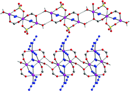 Graphical abstract: Mixed azide–carboxylate bridged tri- and tetranuclear MnII clusters in coordination polymers derived from a zwitterionic dicarboxylate ligand: structures and magnetism