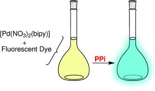 Graphical abstract: A fluorescent sensor for pyrophosphate based on a Pd(ii) complex