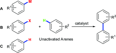Graphical abstract: Arylation of unactivated arenes