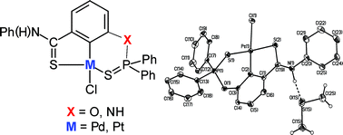 Graphical abstract: Synthesis, catalytic activity, and photophysical properties of 5,6-membered Pd and Pt SCS′-pincer complexes based on thiophosphorylated 3-amino(hydroxy)benzoic acid thioanilides