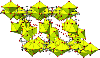 Graphical abstract: An uranyl citrate coordination polymer with a 3D open-framework involving uranyl cation-cation interactions