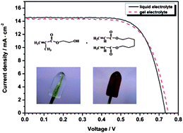 Graphical abstract: Quasi-solid-state dye-sensitized solar cell fabricated with poly (β-hydroxyethyl methacrylate) based organogel electrolyte