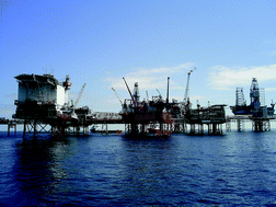 Graphical abstract: Monitoring North Sea oil production discharges using passive sampling devices coupled with in vitro bioassay techniques
