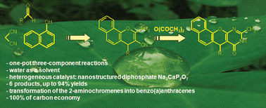 Graphical abstract: Clean chemical synthesis of 2-amino-chromenes in water catalyzed by nanostructured diphosphate Na2CaP2O7