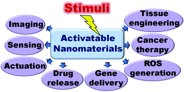 Graphical abstract: Activatable nanomaterials at the forefront of biomedical sciences