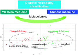 Graphical abstract: Metabolomics study of diabetic retinopathy using gas chromatography–mass spectrometry: a comparison of stages and subtypes diagnosed by Western and Chinese medicine