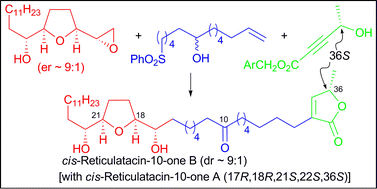 Graphical abstract: Total synthesis of cis-reticulatacin-10-ones A and B: absolute stereochemical assignment