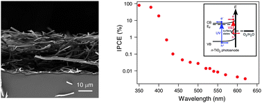 Graphical abstract: Water photolysis with a cross-linked titanium dioxide nanowire anode