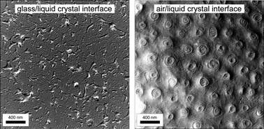 Graphical abstract: Interface structure of the dark conglomerate liquid crystal phase