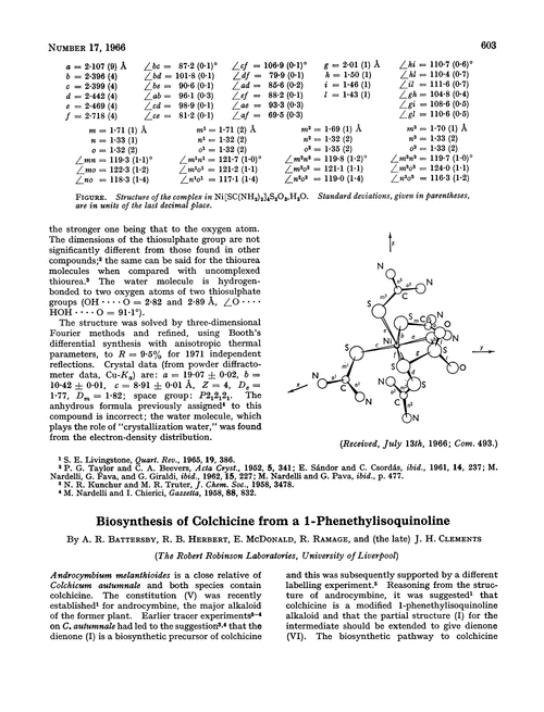 Biosynthesis of colchicine from a 1-phenethylisoquinoline