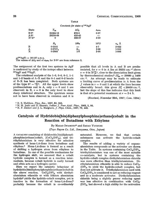 Catalysis of hydridobis[bis(diphenylphosphino)ethane]cobalt in the reaction of butadiene with ethylene