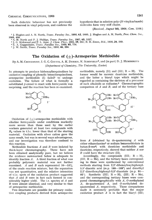 The oxidation of (±)-armepavine methiodide