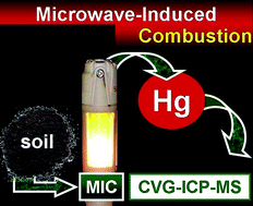 Graphical abstract: Mercury determination in soil by CVG-ICP-MS after volatilization using microwave-induced combustion