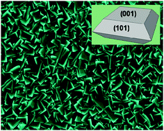 Graphical abstract: Anatase TiO2 films with reactive {001} facets on transparent conductive substrate
