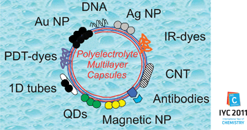 Graphical abstract: Encapsulation, release and applications of LbL polyelectrolyte multilayer capsules