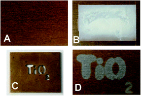 Graphical abstract: UV-activated photocatalyst films and inks for cleaning tarnished metals