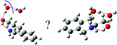 Graphical abstract: Jet-cooled hydrates of Chiral (S) 1,2,3,4-tetrahydro-3-isoquinoline methanol (THIQM): structure and mechanism of formation