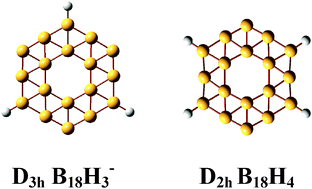 Graphical abstract: Perfectly planar concentric π-aromatic B18H3−, B18H4, B18H5+, and B18H62+ with [10]annulene character